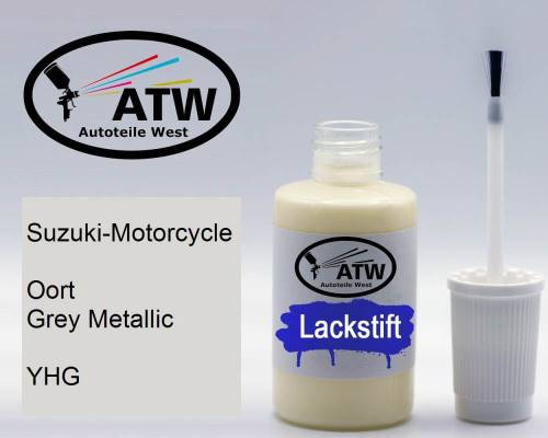 Suzuki-Motorcycle, Oort Grey Metallic, YHG: 20ml Lackstift, von ATW Autoteile West.